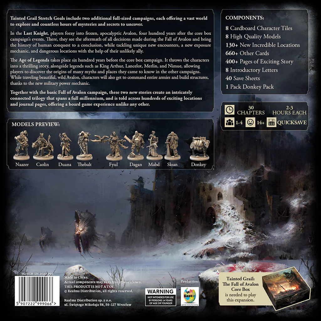 Tainted Grail: Stretch Goals - Age of Legends & Last Knight Campaigns - Image 2