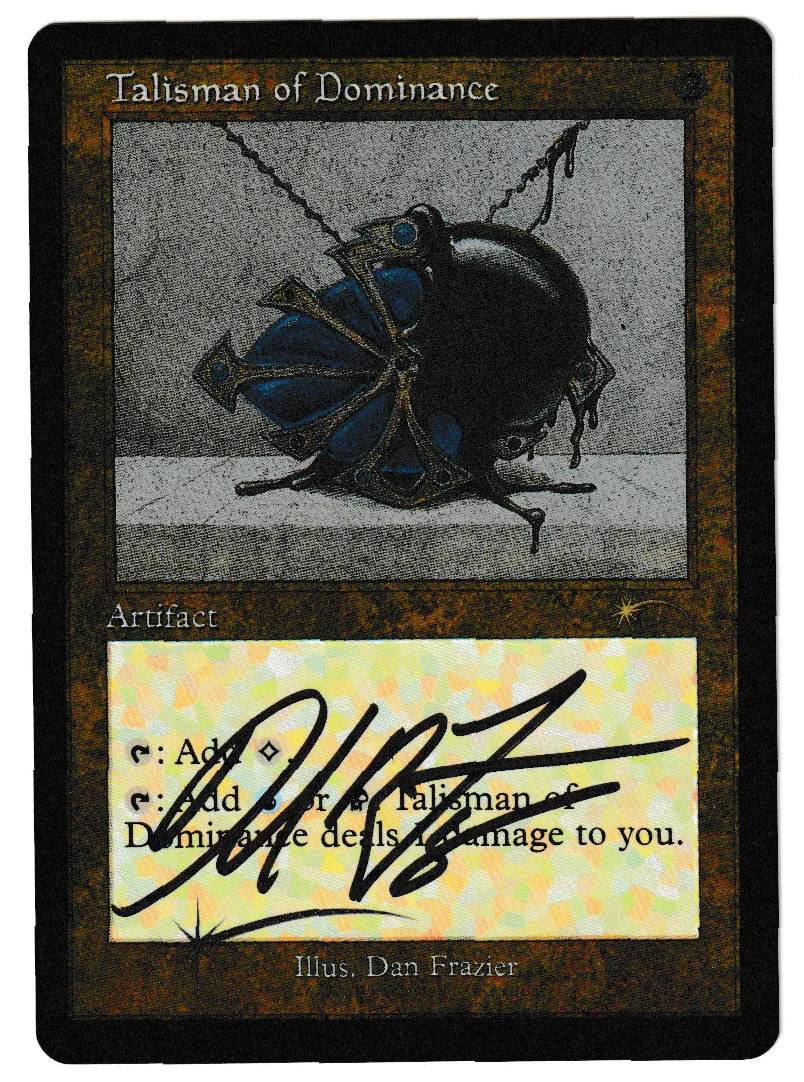 Talisman of Dominance (Signed) (Foil Etched) [Secret Lair Drop Series]