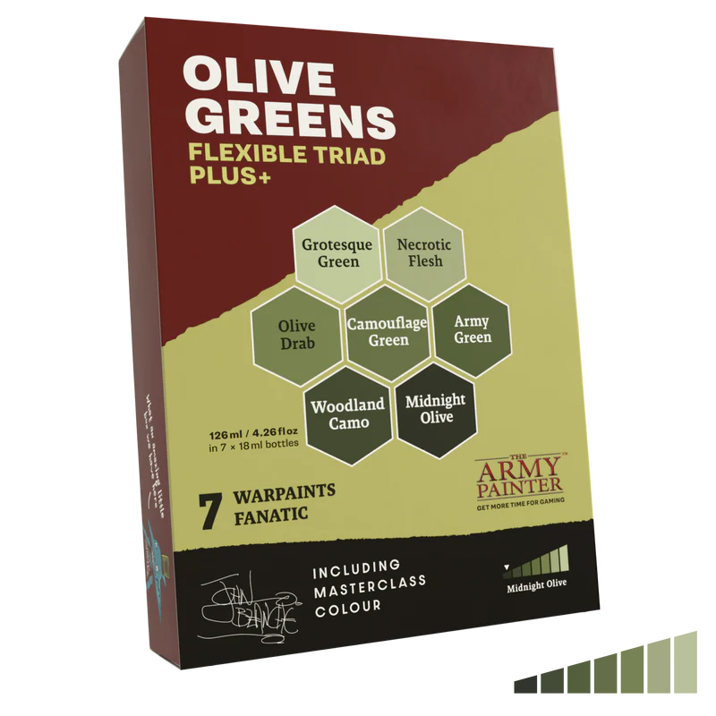 The Army Painter: Masterclass - Flexible Triad Plus+ (Olive Greens)