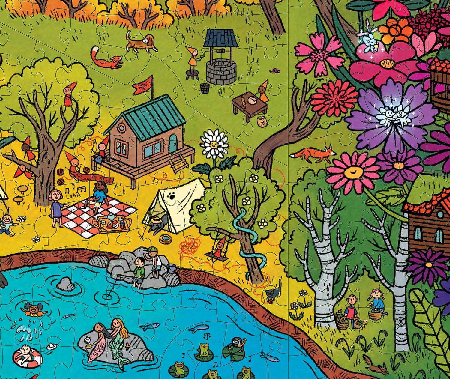 Magic Puzzle Company: The Gnomes' Homes - 1000 Piece Jigsaw Puzzle - Image 3