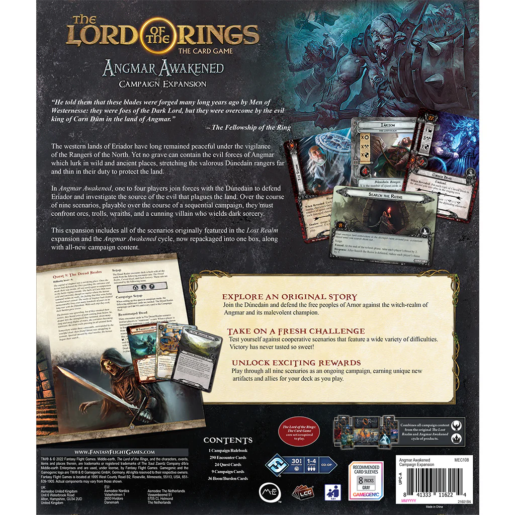 The Lord of the Rings The Card Game: Angmar Awakened Campaign Expansion - Image 2