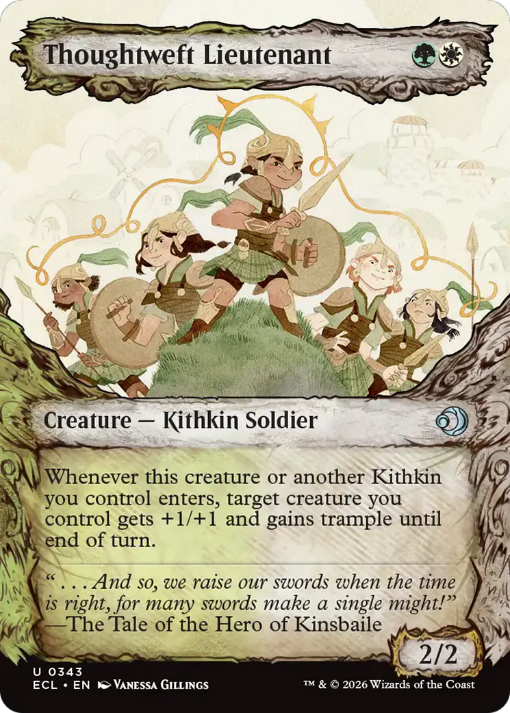 Thoughtweft Lieutenant (Showcase) [Lorwyn Eclipsed]