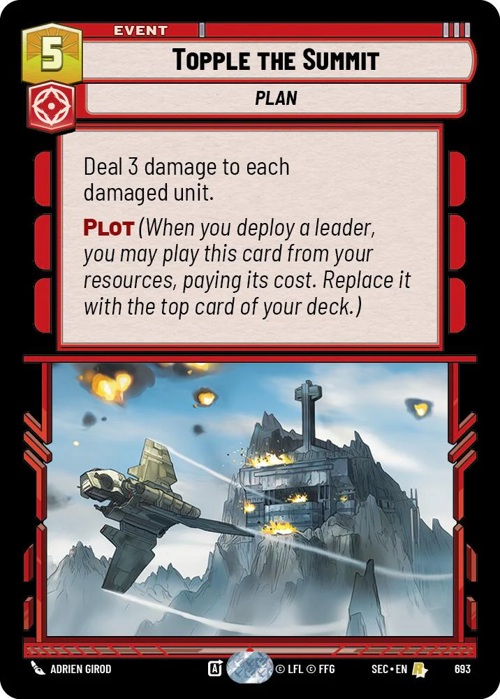 Topple the Summit (693) (Foil) (693) [Secrets of Power]