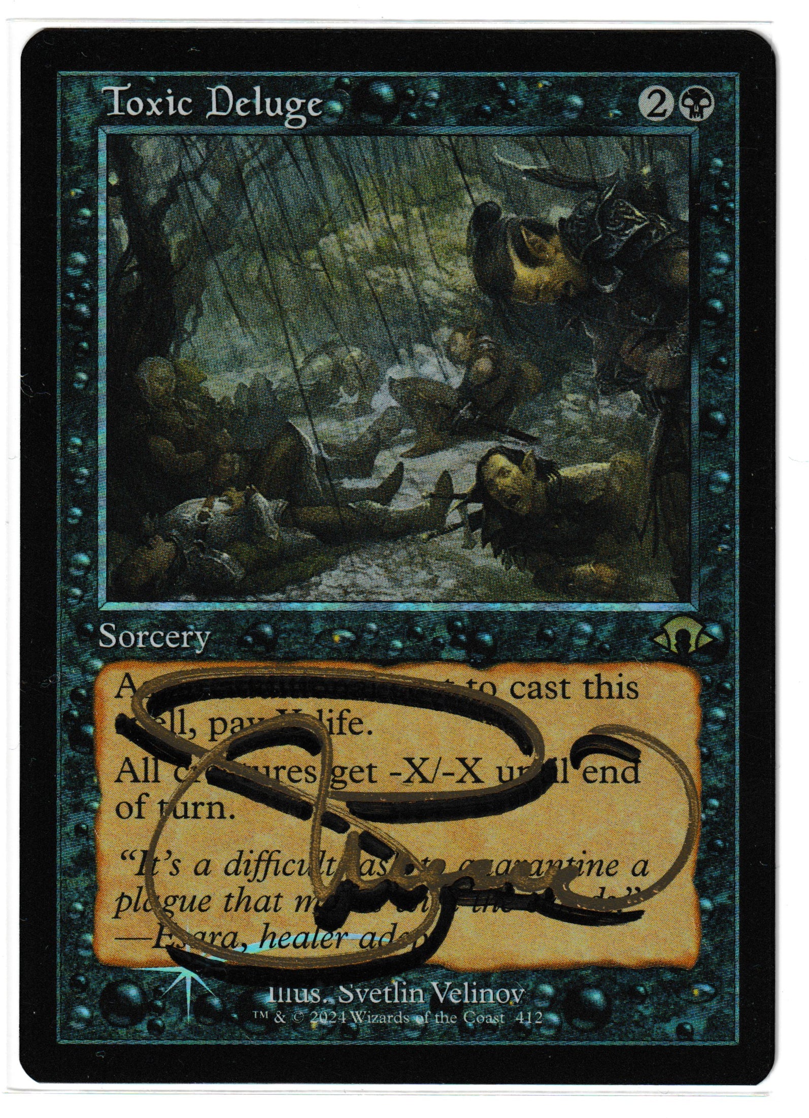 Toxic Deluge (Retro Foil - Shadow Signed) [Modern Horizons 3]