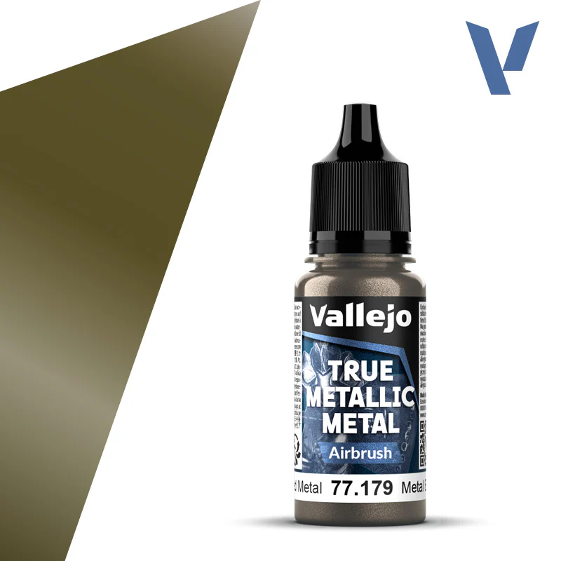 Vallejo True Metallic Metal: Airbrush - Aged Metal (18 ml)