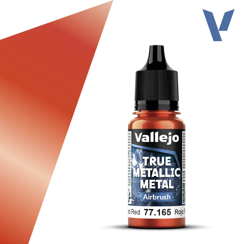 Vallejo True Metallic Metal: Airbrush - Forged Red (18 ml)