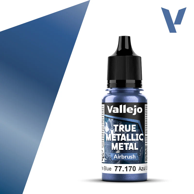Vallejo True Metallic Metal: Airbrush - Ultramarine Blue (18 ml)