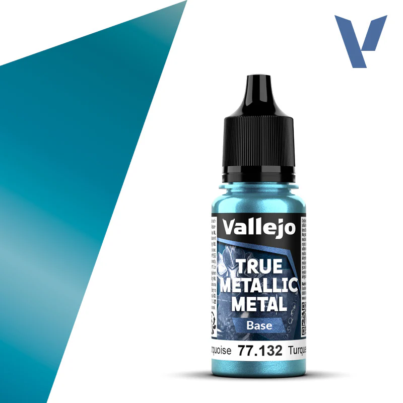 Vallejo True Metallic Metal: Base - Hydra Turquoise (18 ml)