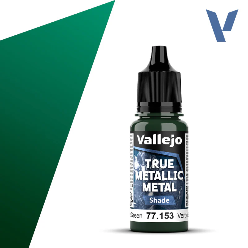 Vallejo True Metallic Metal: Shade - Beetle Green (18 ml)