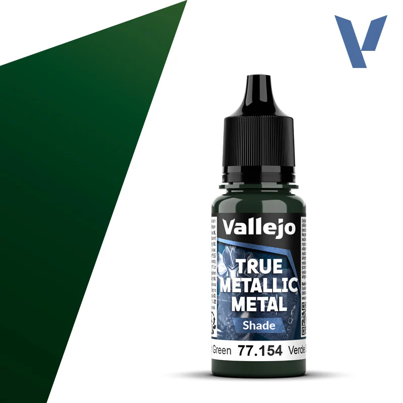 Vallejo True Metallic Metal: Shade - Dusken Green (18 ml)