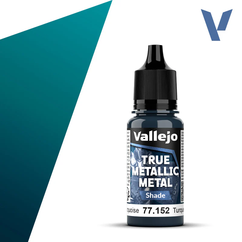Vallejo True Metallic Metal: Shade - Hydra Turquoise (18 ml)