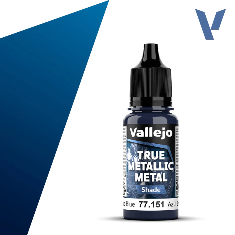 Vallejo True Metallic Metal: Shade - Sapphire Blue (18 ml)