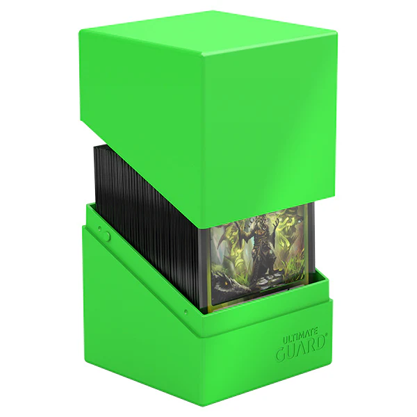 Ultimate Guard Boulder Deck Box: 100+ Solid Neon - Neon Green - Image 2