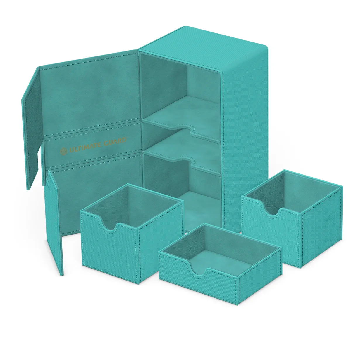 Ultimate Guard Twin Flip N Tray 200+ Monocolor "Summer Edition 2025" - Lagoon - Image 4