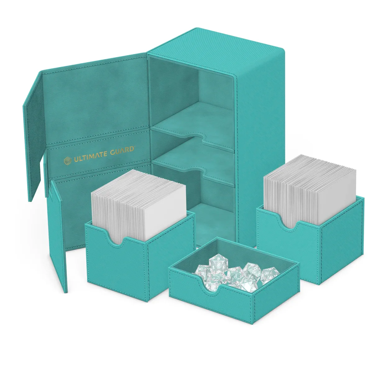 Ultimate Guard Twin Flip N Tray 200+ Monocolor "Summer Edition 2025" - Lagoon - Image 5