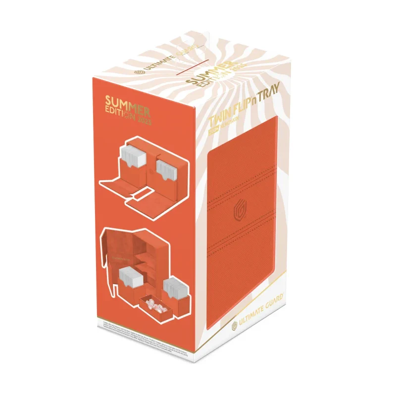 Ultimate Guard Twin Flip N Tray 200+ Monocolor "Summer Edition 2025" - Peach