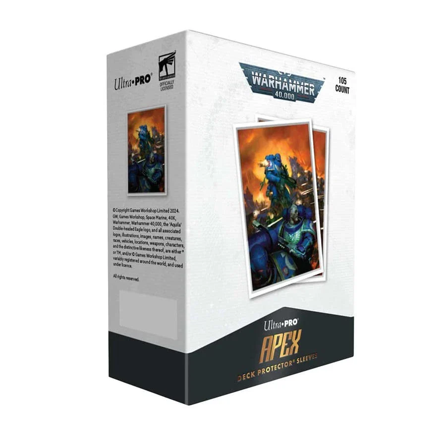 Ultra PRO: 105ct Standard Sleeves (APEX) - Space Marines (Warhammer 40K)