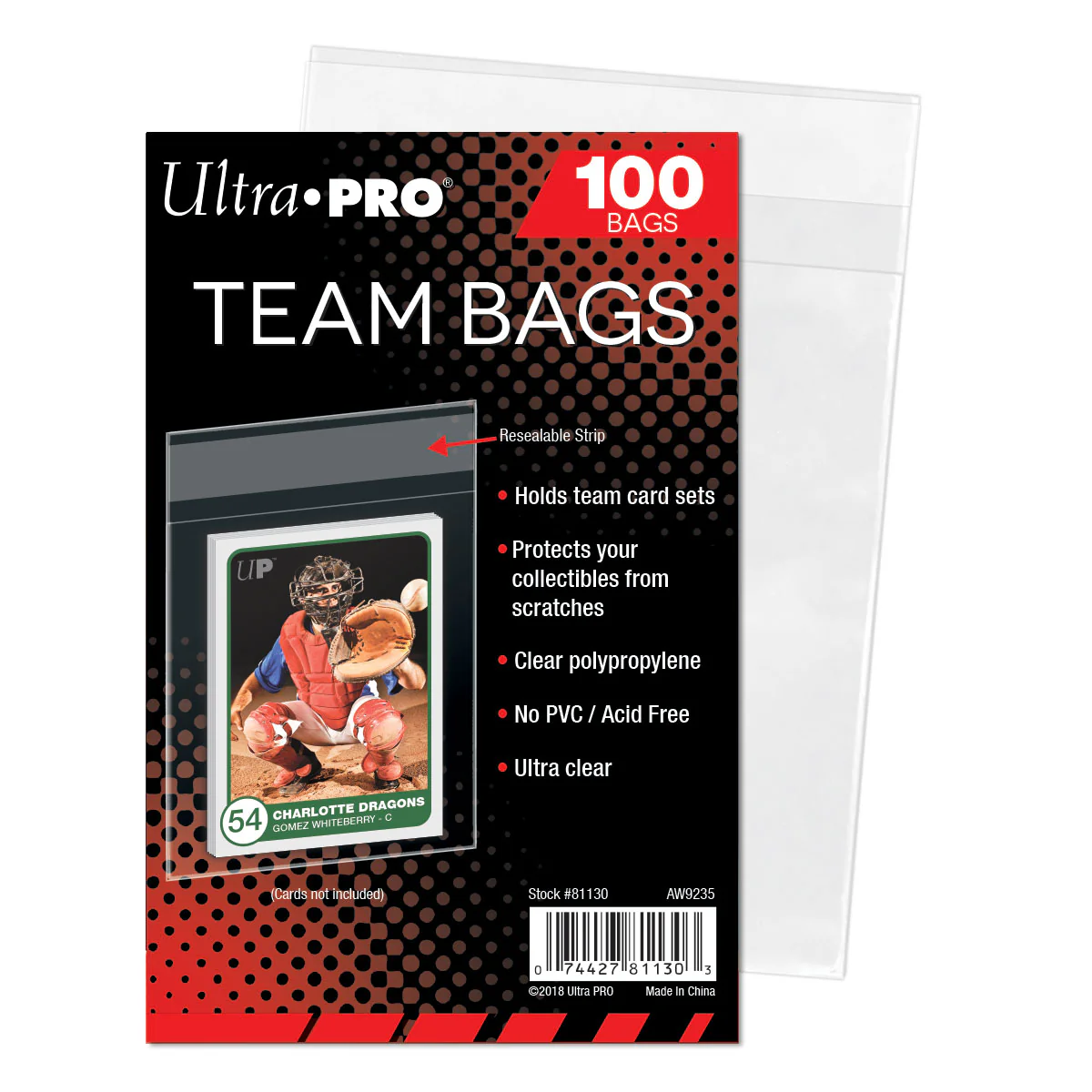 Ultra PRO: Resealable Team Bags (100ct) - Image 2