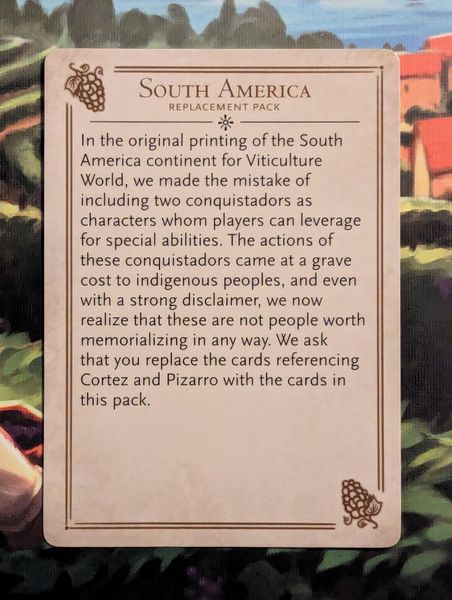 Viticulture: World Replacement Pack - South America - Image 3