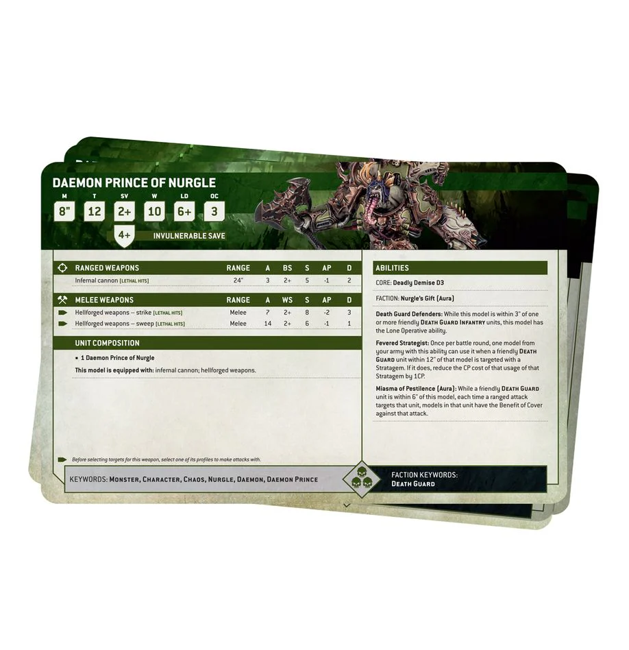 Warhammer 40K: Datasheet Cards - Death Guard - Image 2