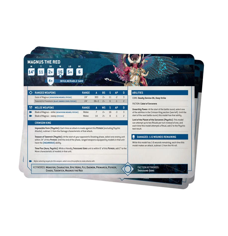 Warhammer 40K: Datasheet Cards - Thousand Sons - Image 2