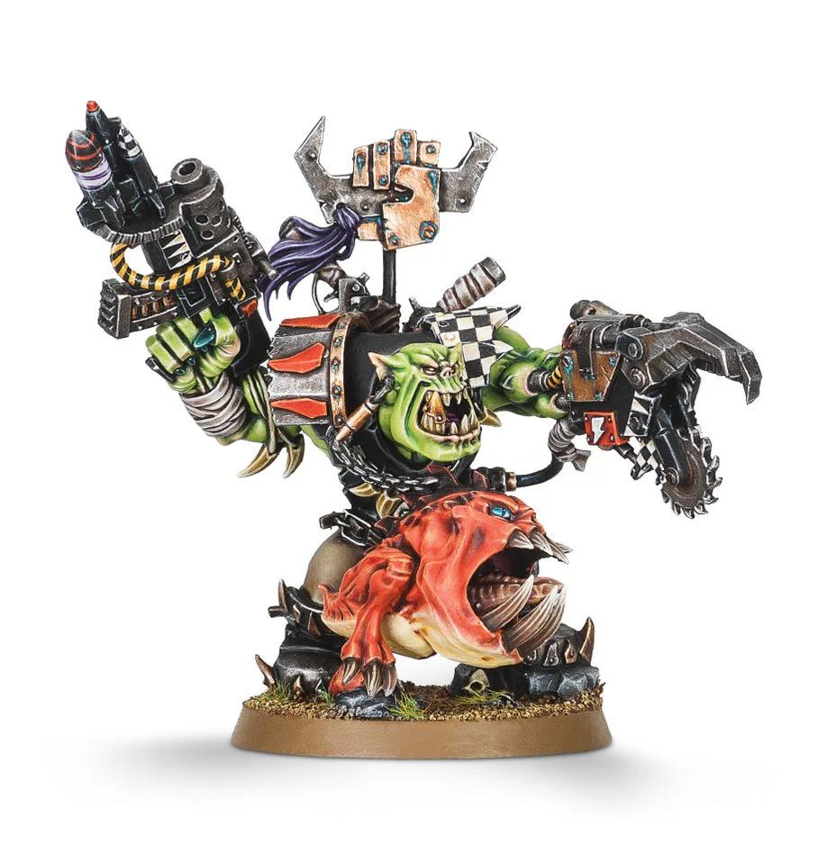 Warhammer 40K: Orks - Ork Warboss with Attack Squig (Special Order) - Image 3