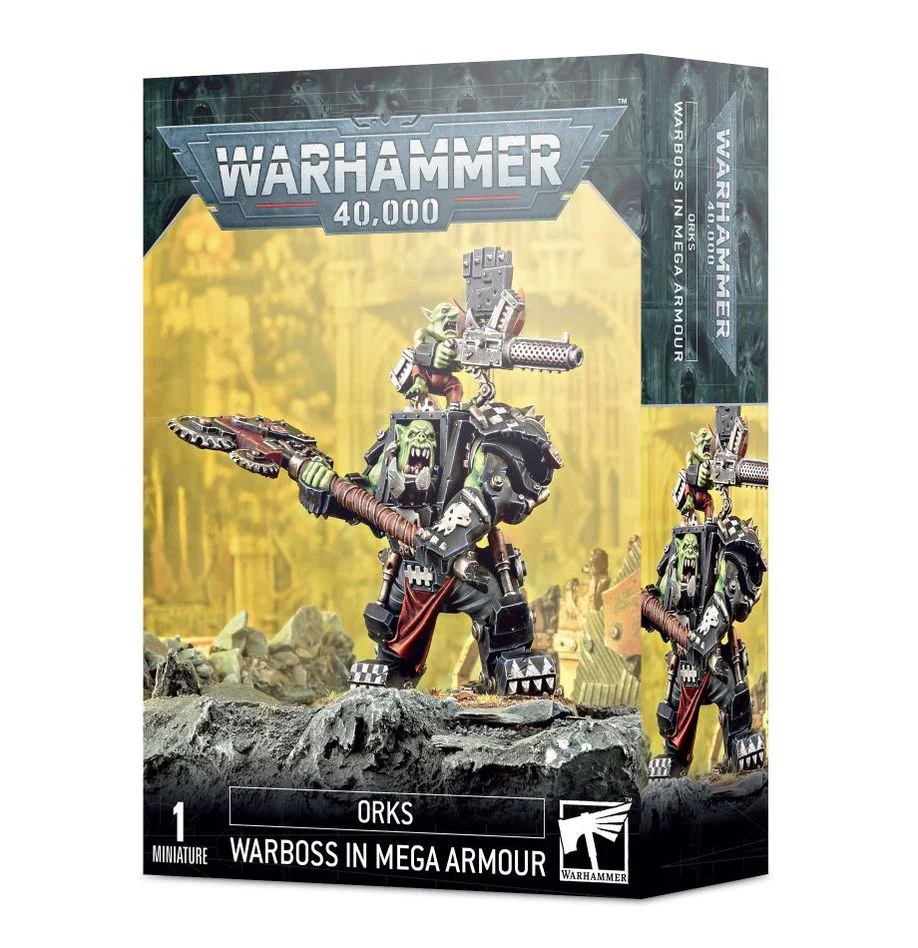 Warhammer 40K: Orks - Ork Warboss In Mega Armour