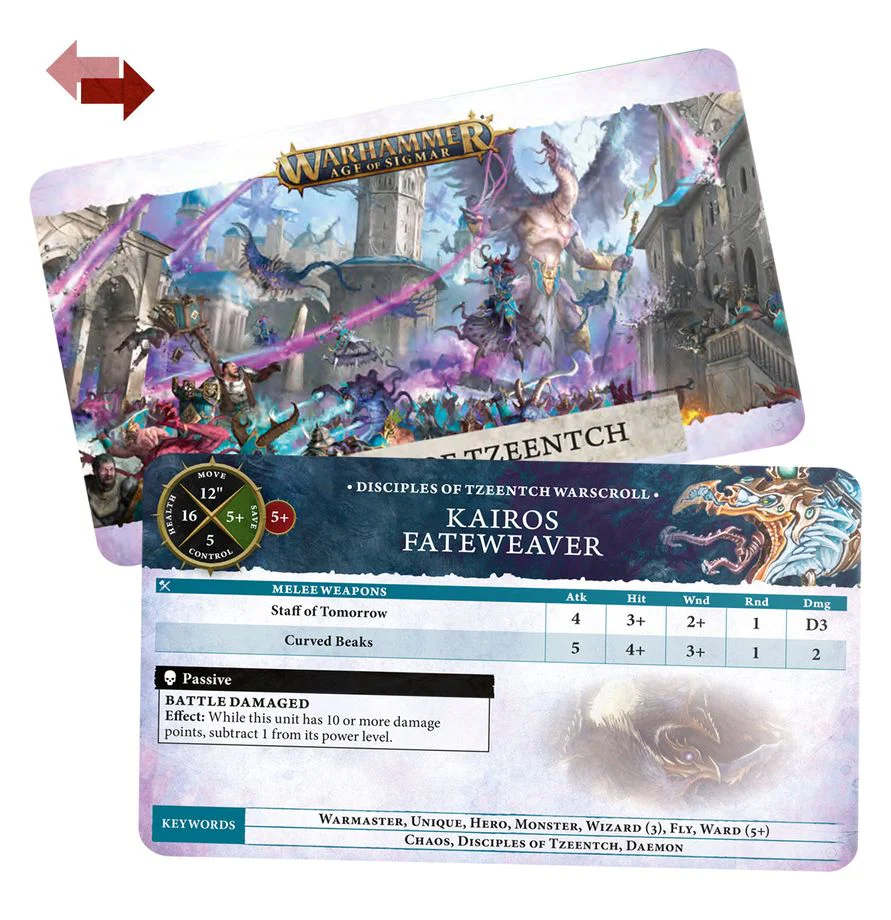 Warhammer Age of Sigmar: Disciples Of Tzeentch - Warscroll Cards - Image 2