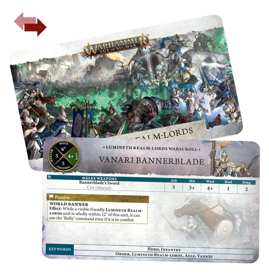 Warhammer Age of Sigmar: Lumineth Realmlords - Warscroll Cards - Image 3