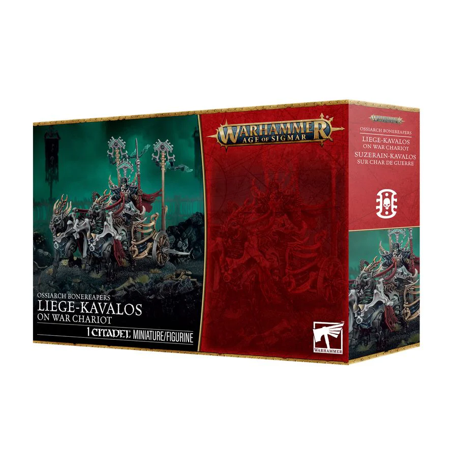 Warhammer Age of Sigmar: Ossiarch Bonereapers - Liege-Kavalos On War Chariot
