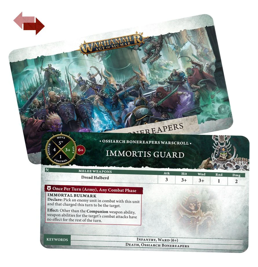 Warhammer Age of Sigmar: Ossiarch Bonereapers - Warscroll Cards - Image 3
