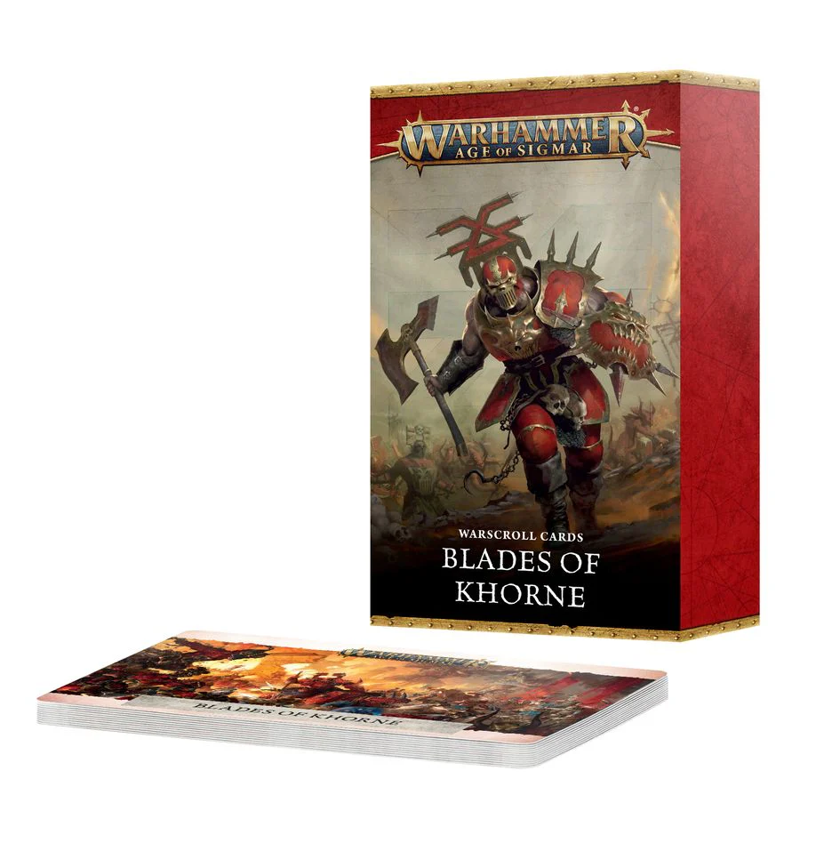 Warhammer Age of Sigmar: Blades Of Khorne - Warscroll Cards (English)