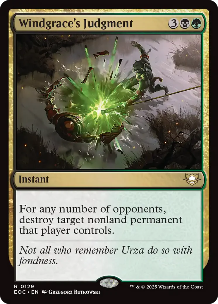 Windgrace's Judgment [Edge of Eternities Commander]